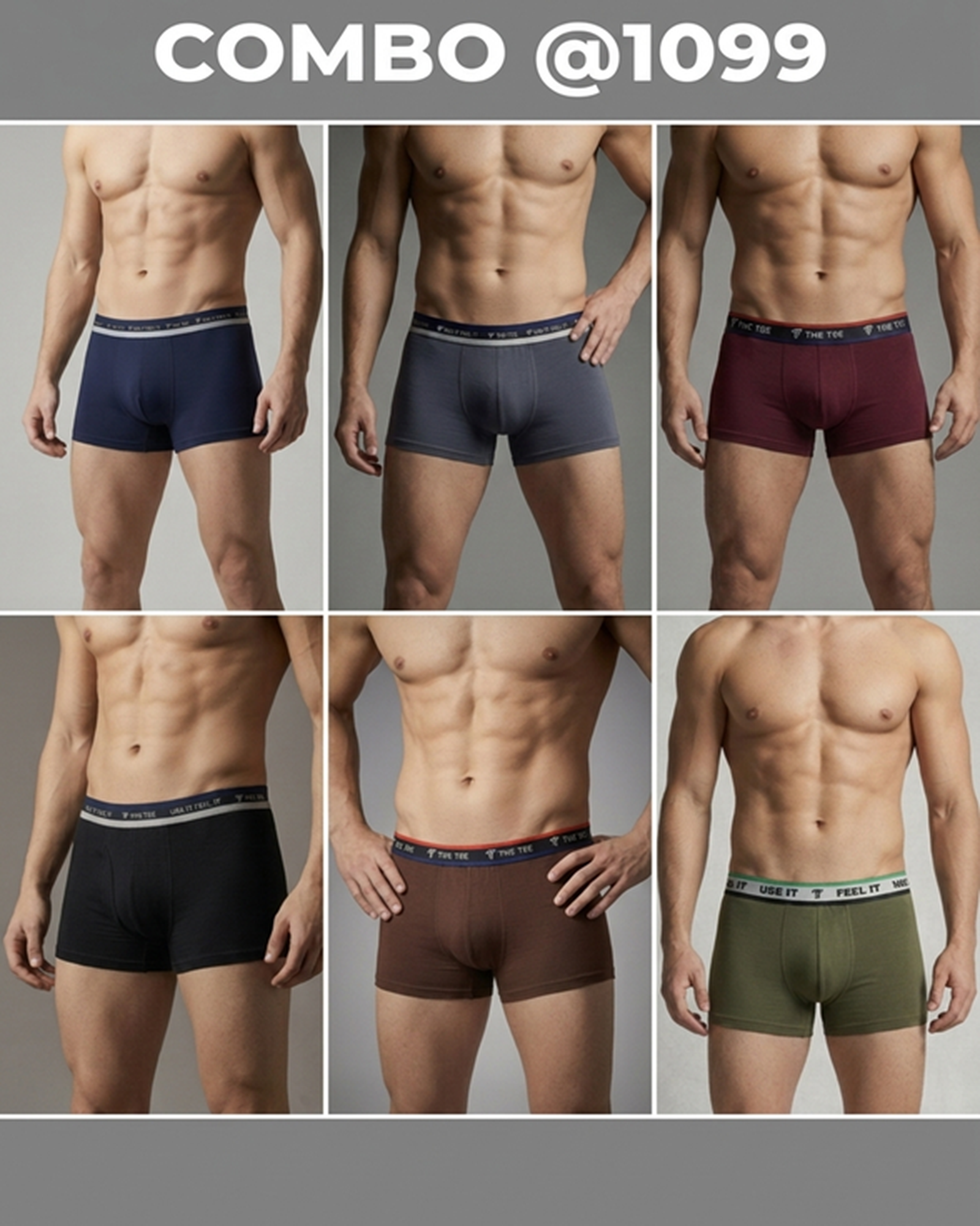 Men Trunk buy 6 @1099